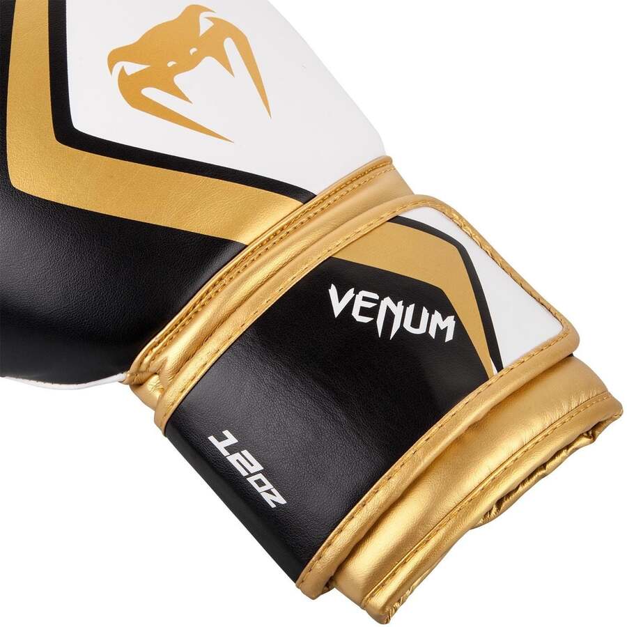 Guantes Boxeo Venum Contender 2.0 - Negro/Dorado-Blanco